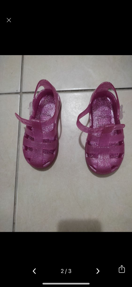 Pembe Simli Kız Çocuk Terliği - Görsel 2