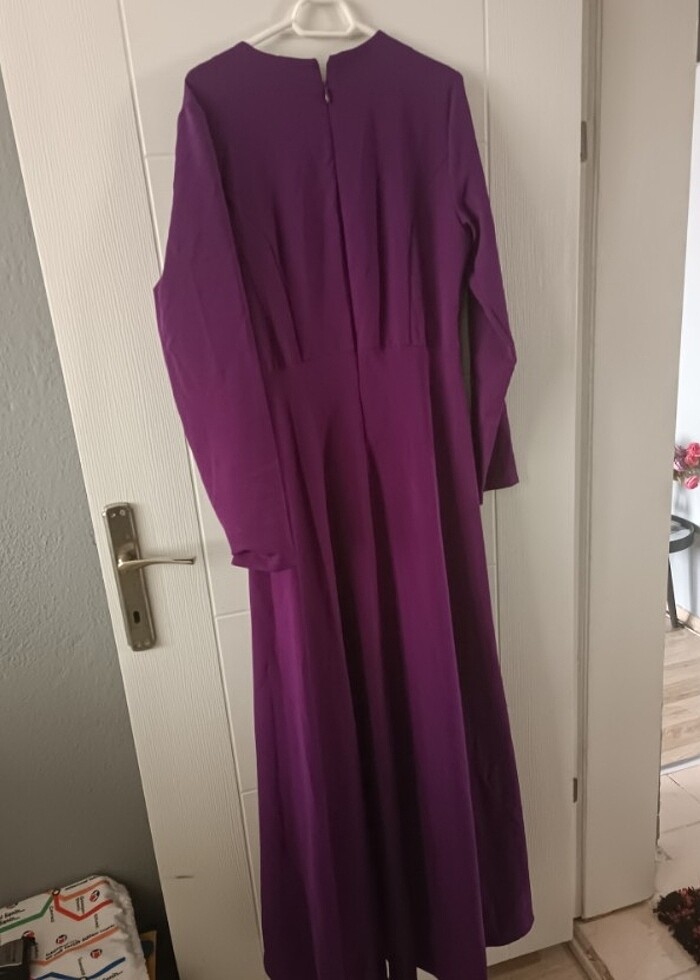 MOR UZUN ABİYE - Görsel 5