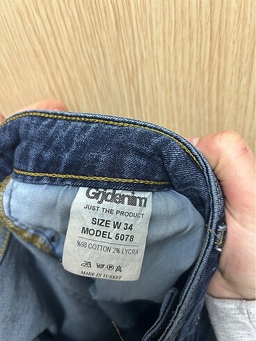 34 Beden Erkek pantolon