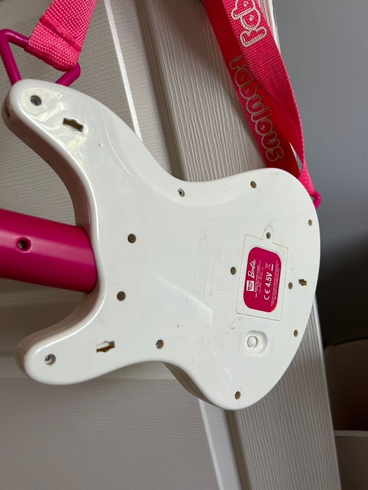 Renkli Pembe Müzik Oyuncağı Gitar - Görsel 4