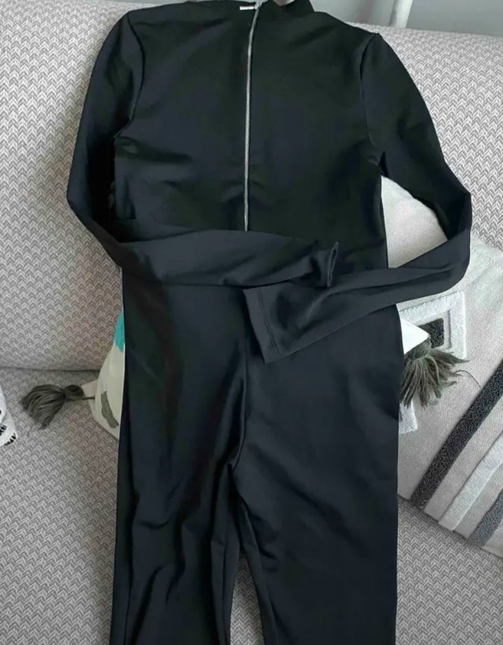 Siyah  Kadın Tulum - Görsel 3