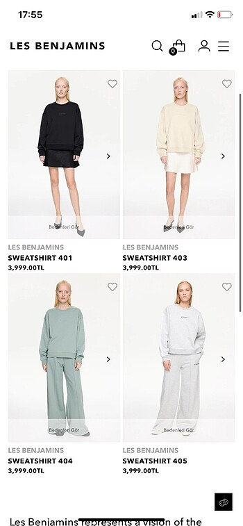 l Beden Les Benjamıns orijinal Sweatshirt