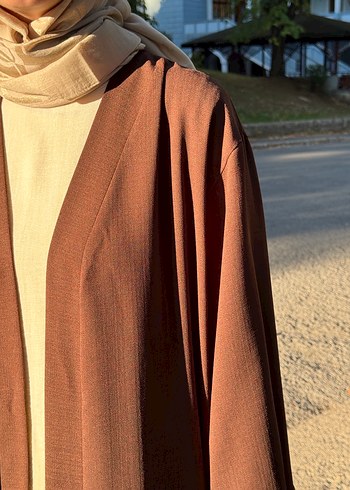 xl Beden kahverengi Renk Kahverengi Abaya / Ferace