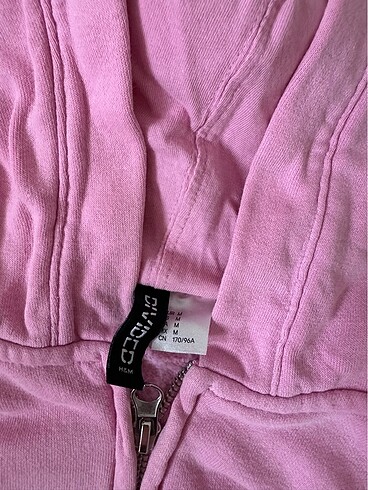 H&M H&M pembe crop fermuarlı üst