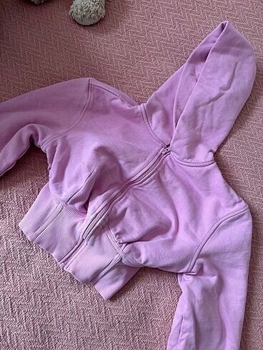 H&M korse detaylı pembe fermuarlı üst
