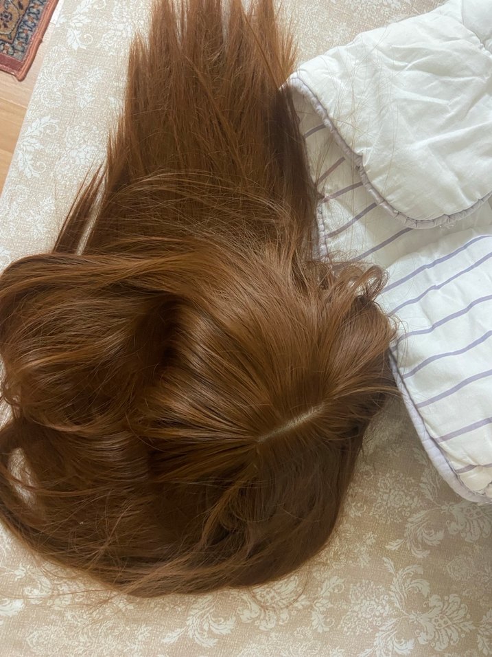 karamel rengi kahkullu peruk - Görsel 3