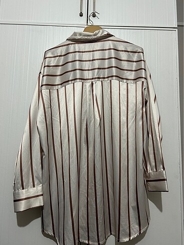 Gömlek saten çizgili - Görsel 5