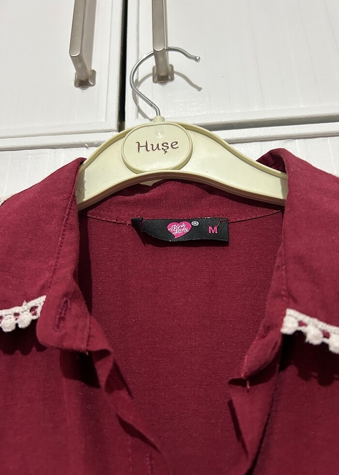 bordo tesettür elbise - Görsel 2