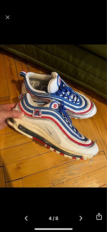 45 Beden beyaz Renk Nike Airmax 97 All Star Jersey