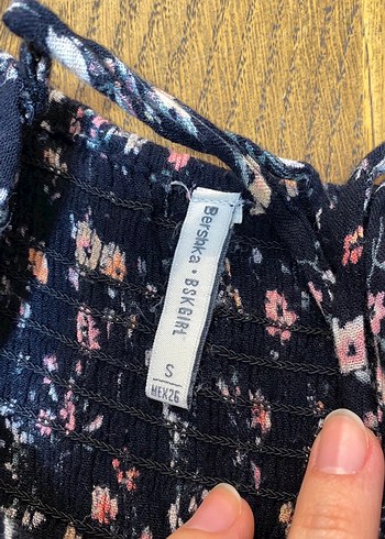 Çiçek Desenli Bohem Kadın Mini Tulum - Görsel 2