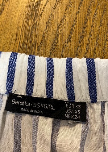 Bohem Çizgili Kısa Tulum - Görsel 2