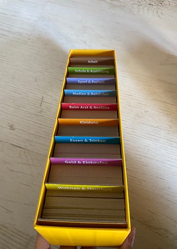 Almanca Sarı Eğitici Hafıza Kartları Oyunu Langenscheidt - Görsel 2