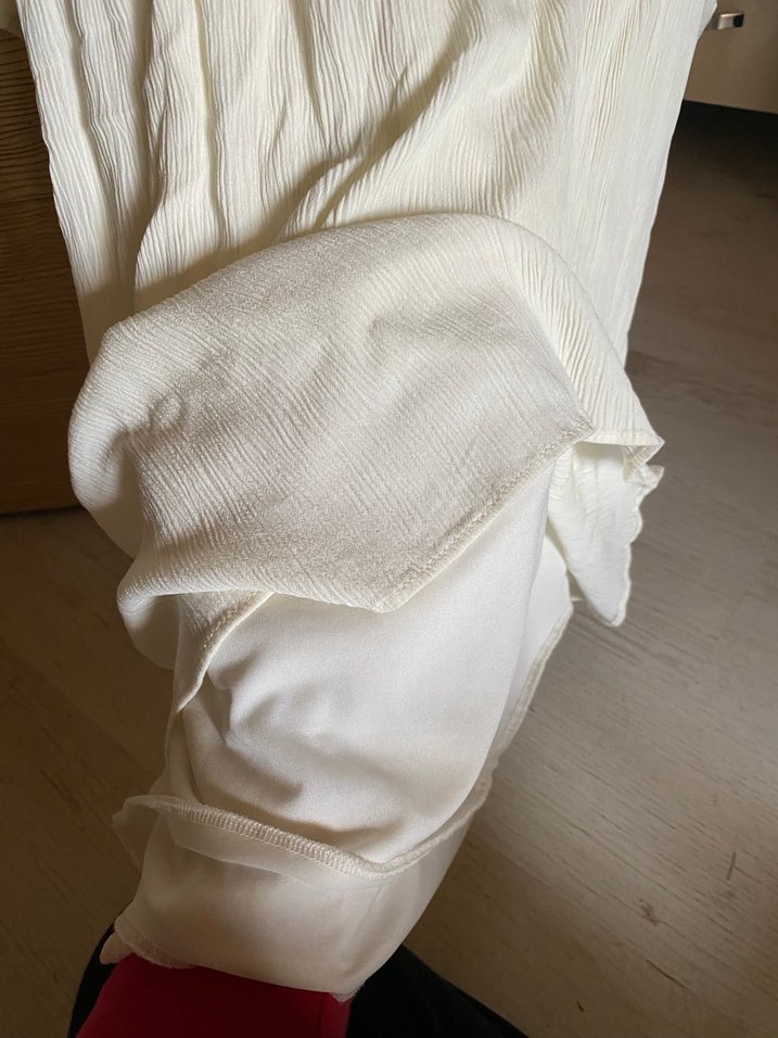 Dantel Detaylı Beyaz Bohem Elbise - Görsel 3