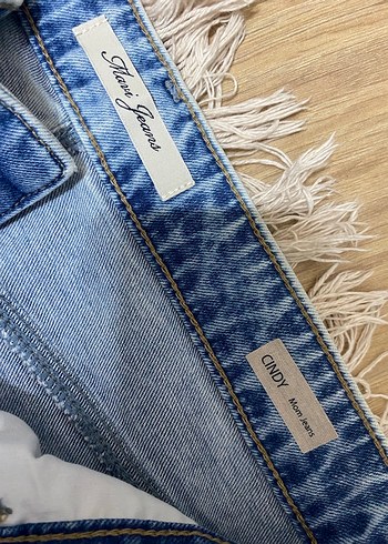 Rahat Kesim Mavi Mom Jeans Kot Pantolon - Görsel 2