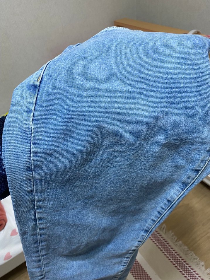 Rahat Kesim Mavi Mom Jeans Kot Pantolon - Görsel 3