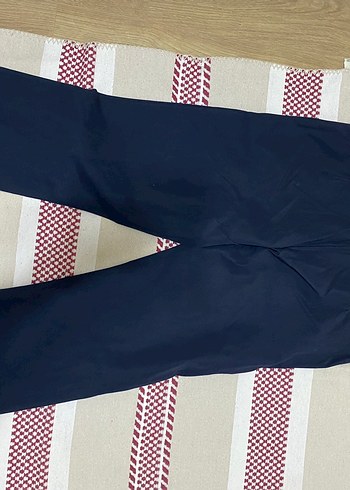 Kadın Lacivert Midi Kumaş Pantolon - Görsel 3