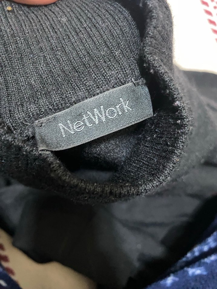 Siyah Balıkçı Yaka Kazak - Görsel 2