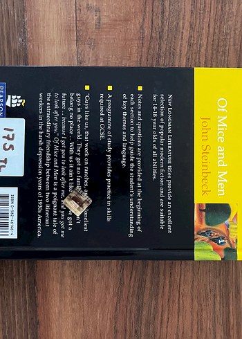 İNGİLİZCE KİTAPTIR John Steinbeck - Of Mice and Men Sanat Kitabı - Görsel 2