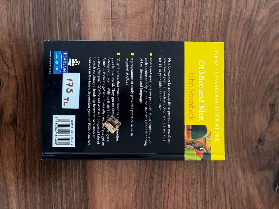 İNGİLİZCE KİTAPTIR John Steinbeck - Of Mice and Men Sanat Kitabı - Görsel 2