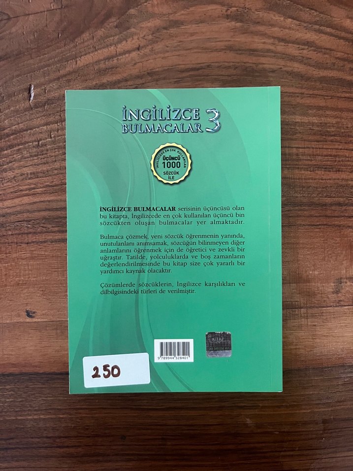 İngilizce Bulmacalar 3 - 1000 Kelime - Görsel 2