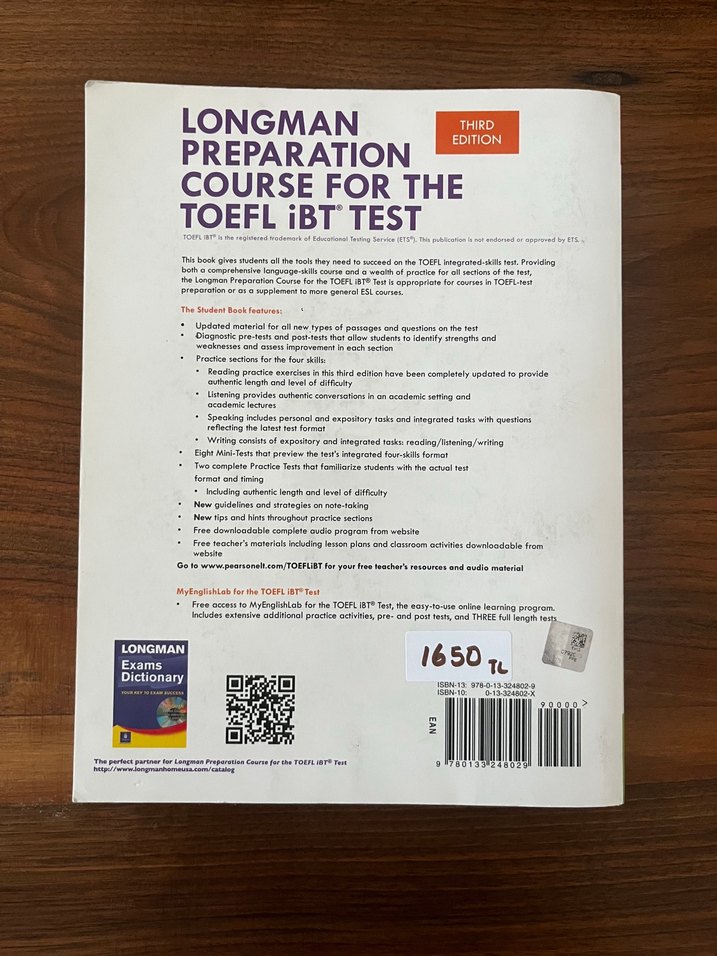 Longman TOEFL iBT Hazırlık Kursu Kitabı - Görsel 2