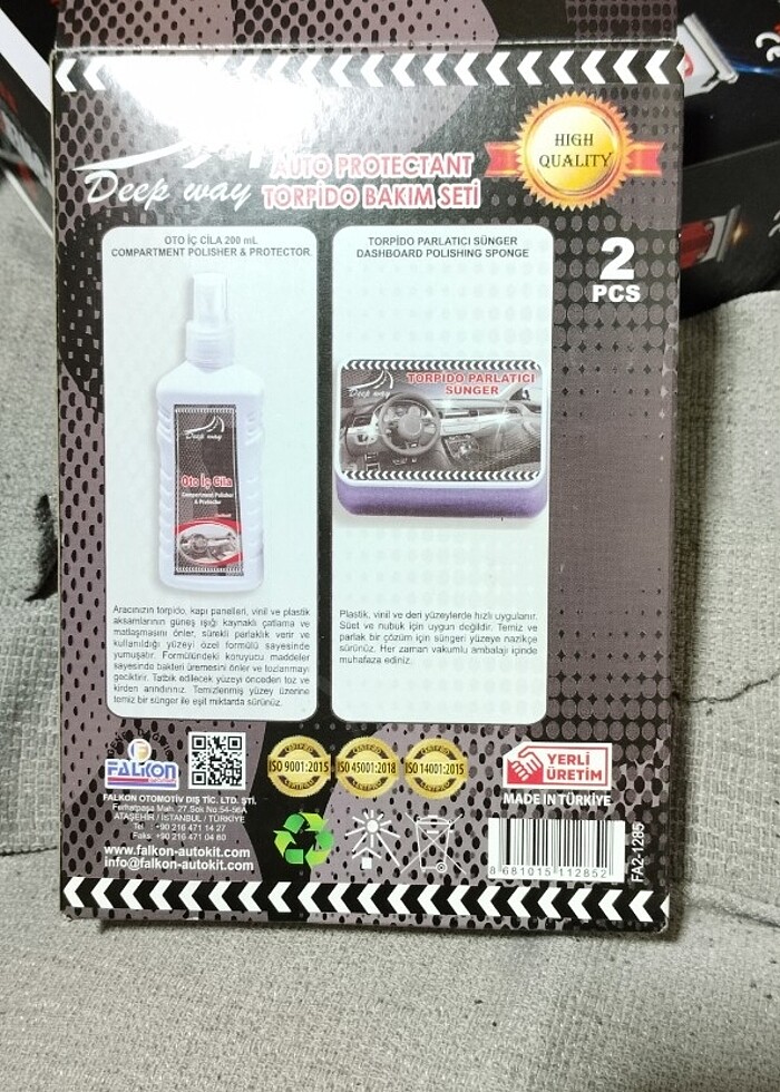 Deep way 2li oto iç cila 200ml - Görsel 2