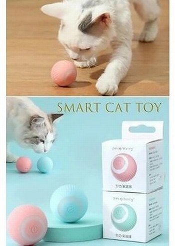 Şarjlı Otomatik Hareketlenen Kedi Oyun Topu I 360 Derece Dönen - Görsel 2