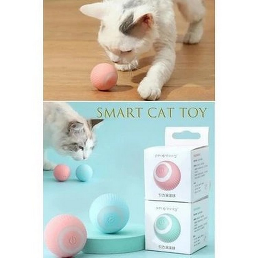 Şarjlı Otomatik Hareketlenen Kedi Oyun Topu I 360 Derece Dönen - Görsel 2