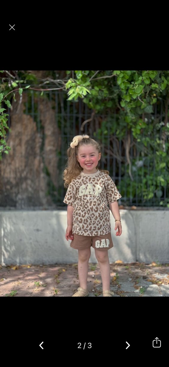 Leopar Desenli Alt Üst takım - Görsel 2