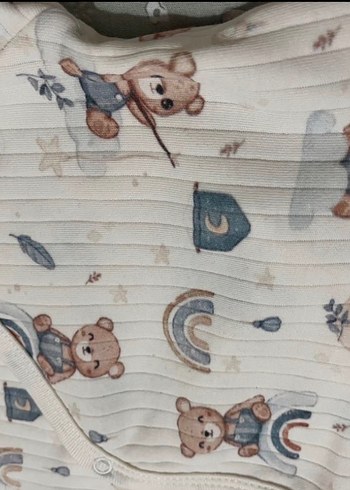 Bebek  Triko Baskılı Pamuklu Takım - Görsel 2