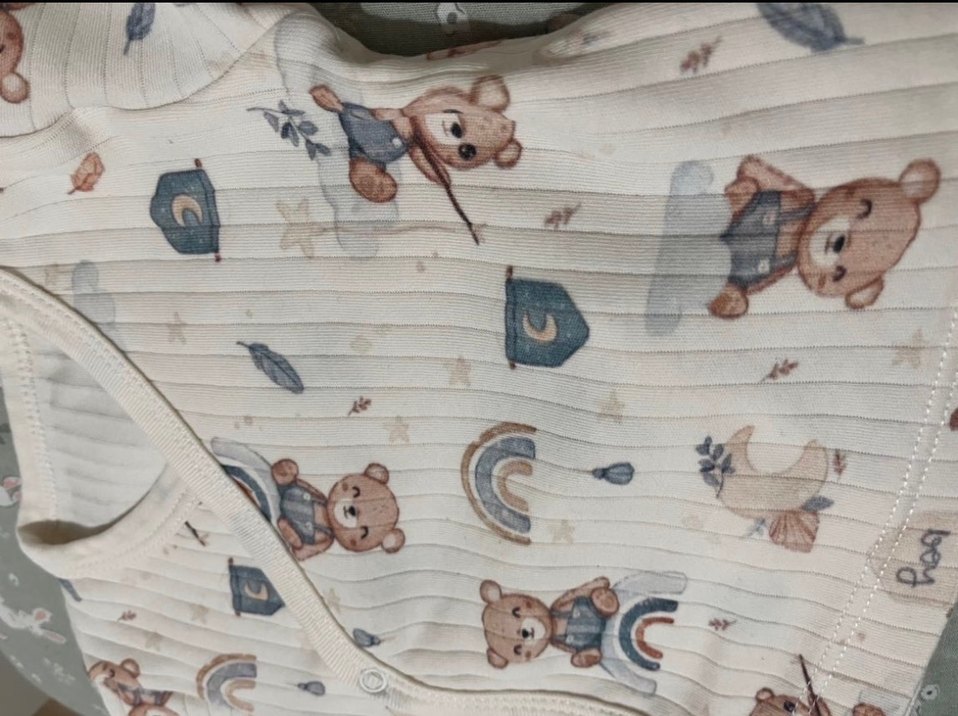 Bebek  Triko Baskılı Pamuklu Takım - Görsel 2