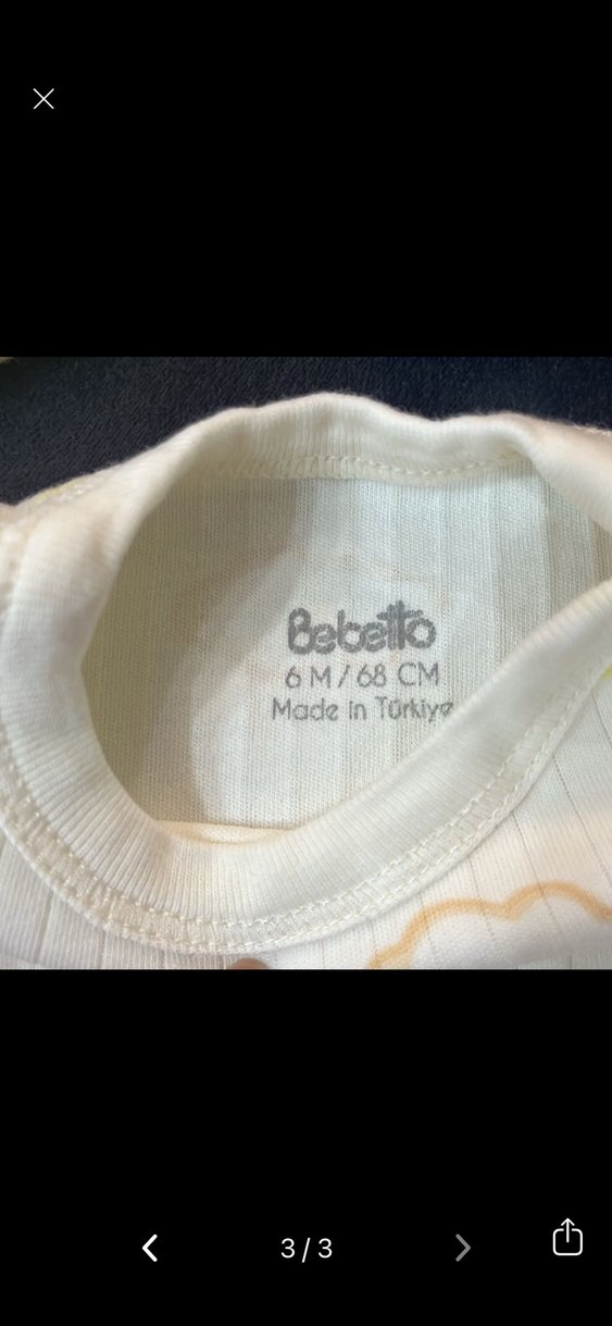 Sarı Bebek Uzun Kollu Pamuklu Kıyafet Seti - Görsel 3