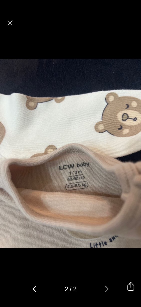 Uzun Kollu, Düğmeli Bebek Body Seti - Görsel 2