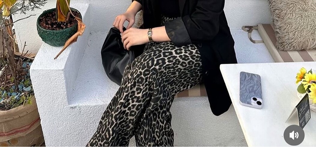 Zara Zara model leopar jeans