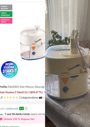 Profilo Mp5005 Katı Meyve Sıkacağı Beyaz