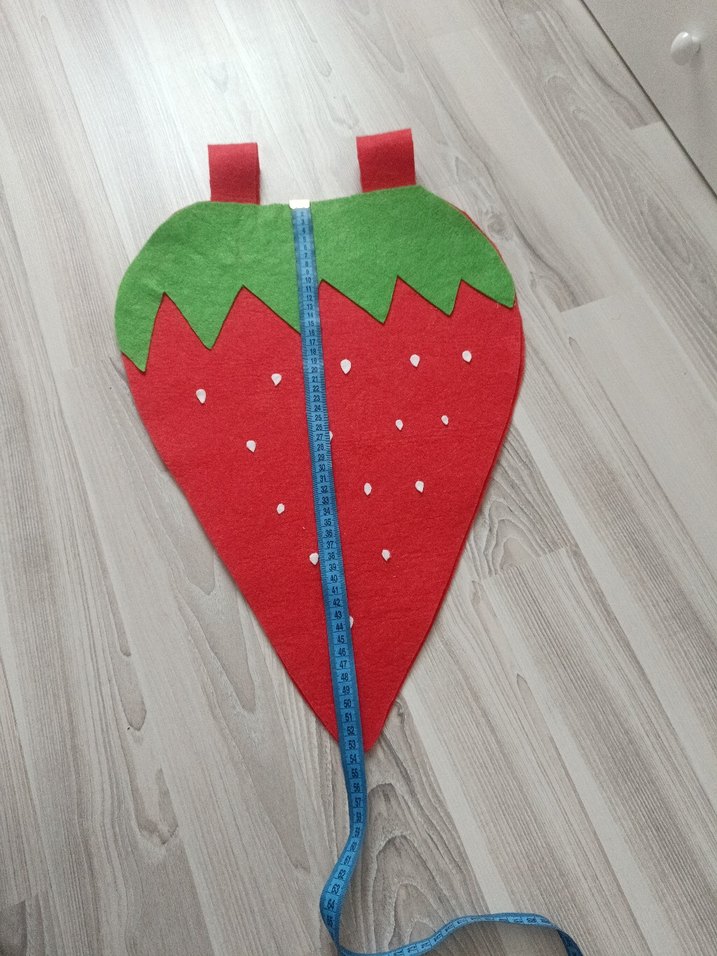 Keçeden çilek kostümü - Görsel 3