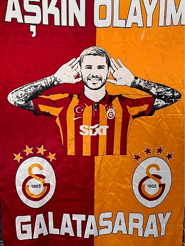 Beden Galatasaray Şampiyonluk Bayrağı