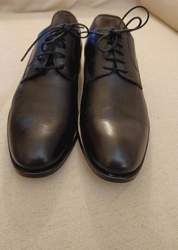 Klasik Siyah Deri Erkek Ayakkabı - Görsel 4