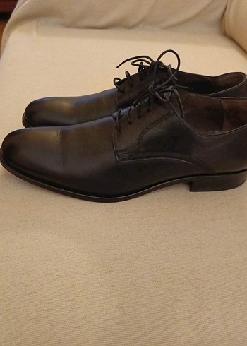 Klasik Siyah Deri Erkek Ayakkabı - Görsel 3