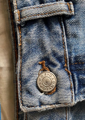 Topshop Denim mini etek