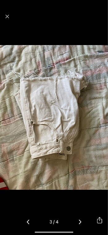 32 Beden Slouchy beyaz şort