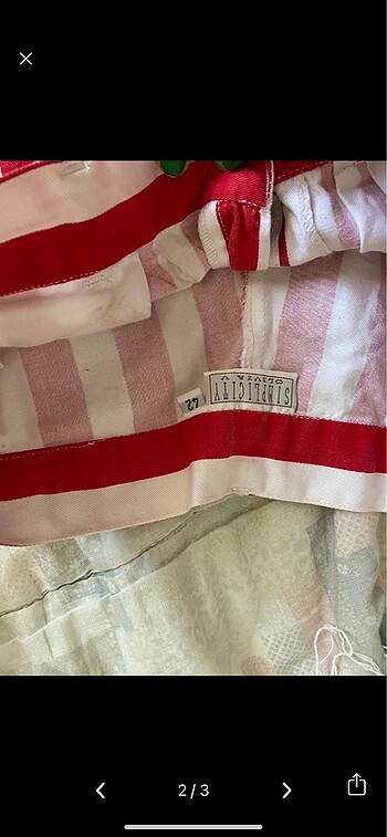 American Vintage Çizgili şort