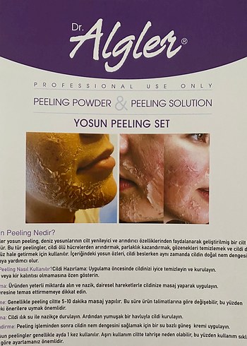 Dr. Algler Yosun Peeling Seti - Profesyonel Kullanım