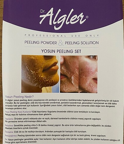Yosun peeling tek kullanımlık