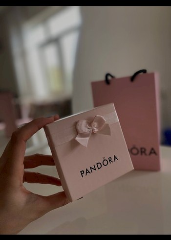 Pandora Mini Pembe Boncuklu Kolye Seti - Görsel 3