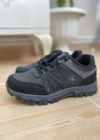 Siyah Gri Bağcıklı Erkek Outdoor Ayakkabı - Görsel 3