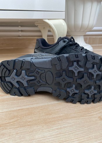 Siyah Gri Bağcıklı Erkek Outdoor Ayakkabı - Görsel 4