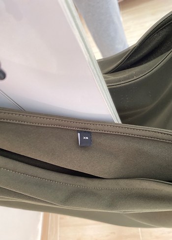 Kadın Haki Drapeli Mini Bluz - Görsel 5