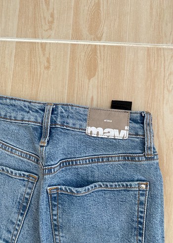 Düz Kesim Midi Denim Kadın Jean - Görsel 4