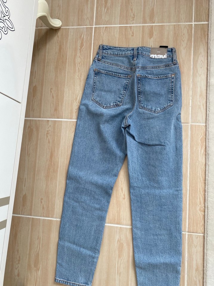 Düz Kesim Midi Denim Kadın Jean - Görsel 3